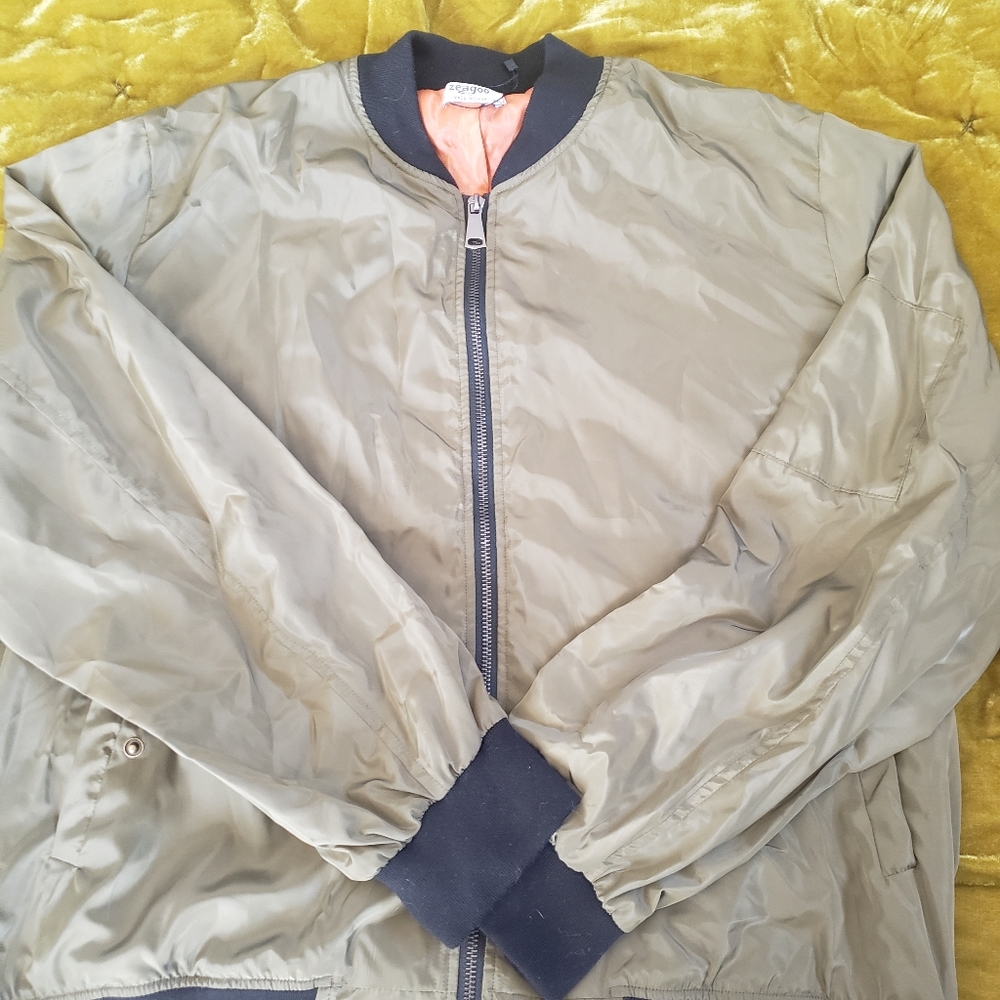 Olive Green Bomber Jacket XXL